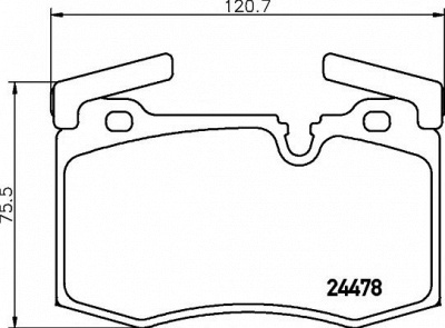 HELLA PAGID 8db355014111 -  Комплект тормозных колодок, дисковый тормоз